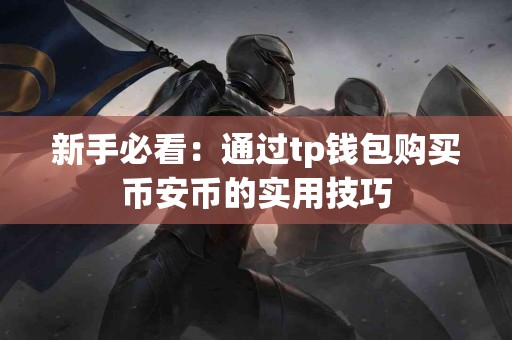 新手必看：通过tp钱包购买币安币的实用技巧