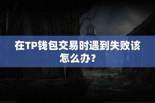 在TP钱包交易时遇到失败该怎么办？