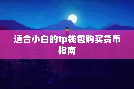 适合小白的tp钱包购买货币指南