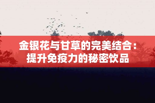 金银花与甘草的完美结合：提升免疫力的秘密饮品