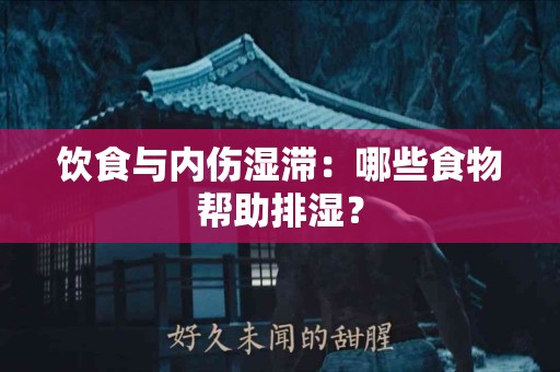 饮食与内伤湿滞：哪些食物帮助排湿？