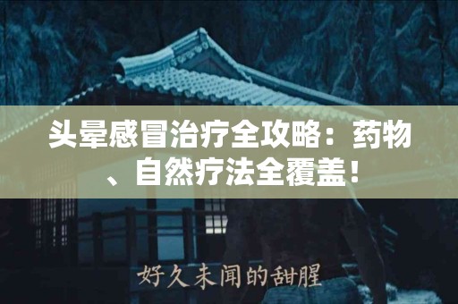头晕感冒治疗全攻略：药物、自然疗法全覆盖！
