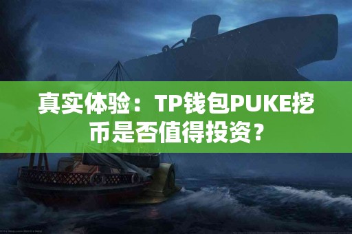 真实体验：TP钱包PUKE挖币是否值得投资？