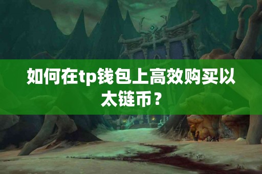 如何在tp钱包上高效购买以太链币？