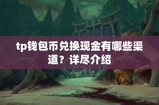 tp钱包币兑换现金有哪些渠道？详尽介绍
