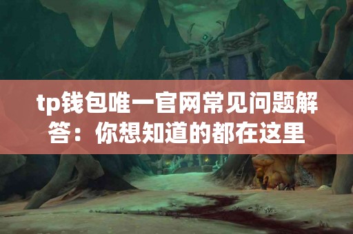 tp钱包唯一官网常见问题解答：你想知道的都在这里