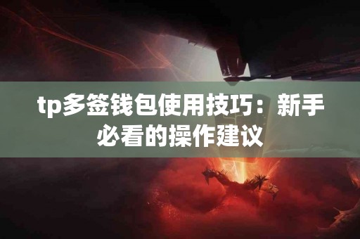 tp多签钱包使用技巧：新手必看的操作建议